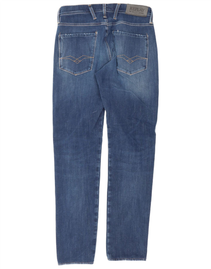 Jeans slim da uomo Replay W28 L30 cotone blu