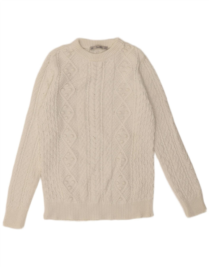 Maglione maglione girocollo da donna Zara bianco medio