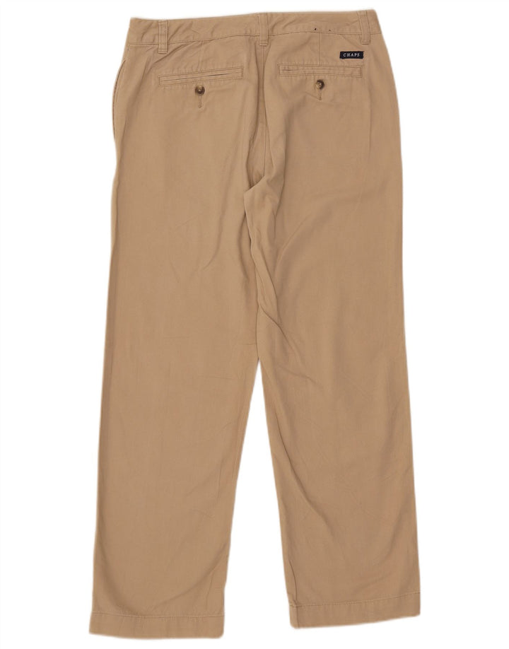 Pantaloni chino dritti Chaps Boys Husky 11-12 anni W29 L26 in cotone beige