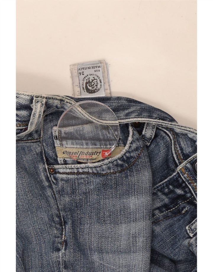 Jeans dritti da donna DIESEL W26 L30 cotone blu
