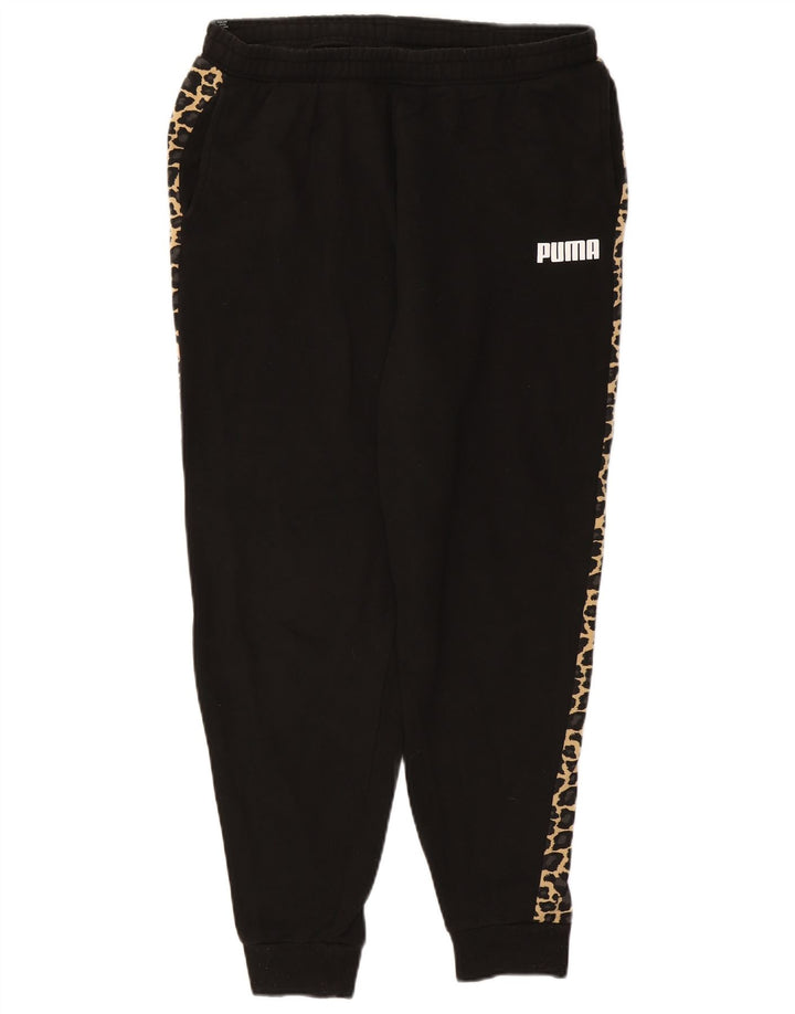 Pantaloni da tuta da donna PUMA Joggers UK 14 Large Black Animal Print