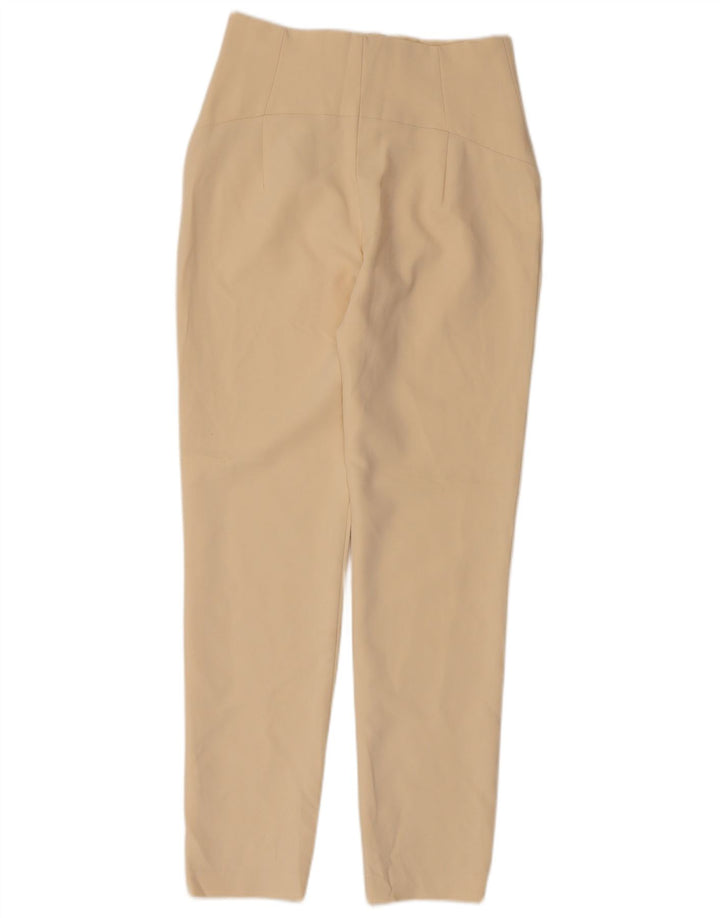 Pantaloni skinny da donna Zara piccoli W26 L28 poliestere beige