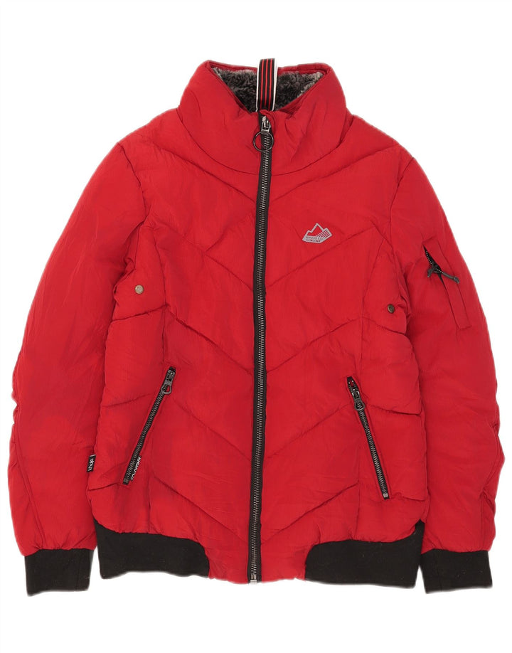 Giacca imbottita da donna KHUJO UK 6 XS Poliestere color block rosso