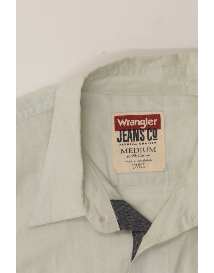 WRANGLER Mens Shirt Medium Off White Cotton Vintage Wrangler and Second-Hand Wrangler from Messina Hembry 