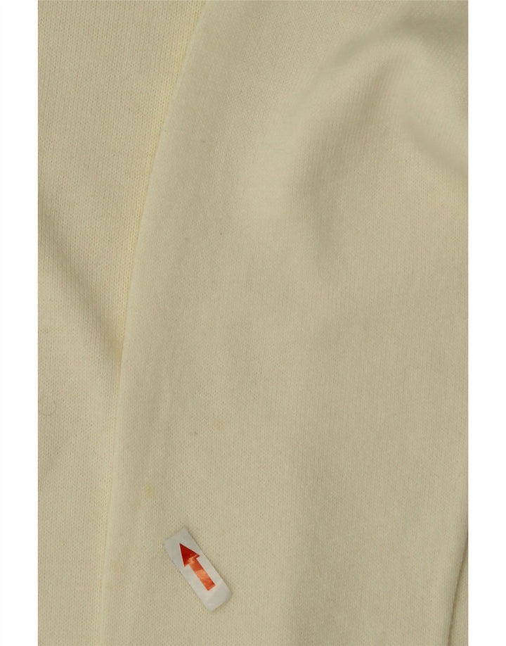 Maglione maglione girocollo da uomo Tommy Hilfiger piccolo in cotone bianco sporco