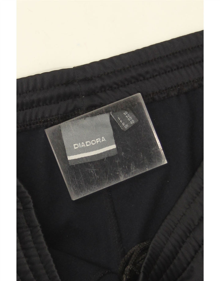 Pantaloni da tuta da uomo Diadora UK 40 Medium Nero Poliestere
