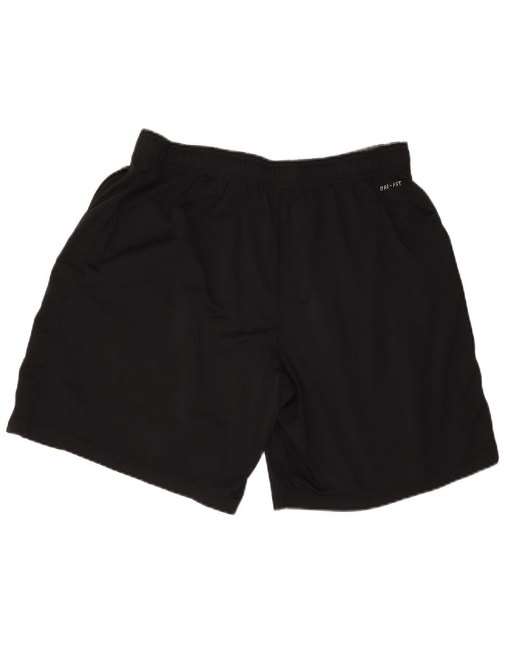 Pantaloncini sportivi Nike Dri Fit da uomo, grandi, in poliestere nero
