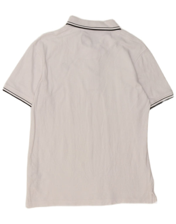 Polo da uomo Lyle & Scott grande in cotone bianco