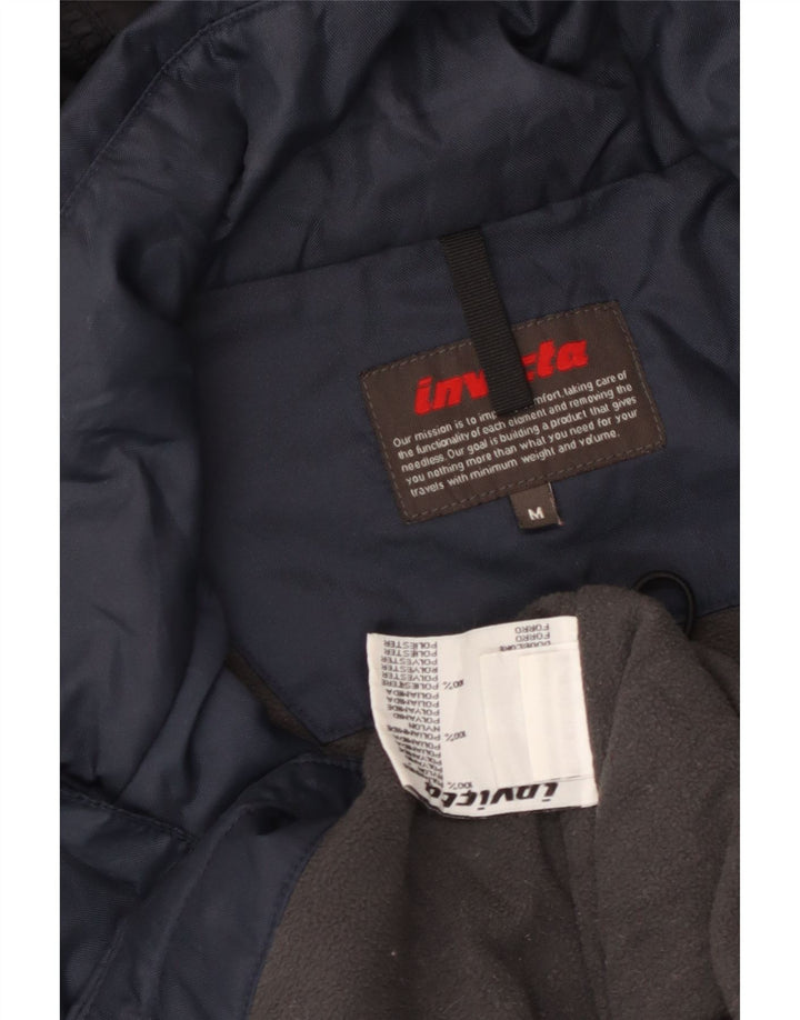 Giacca a vento con cappuccio da uomo Invicta UK 38 Medium Blu Navy Poliammide