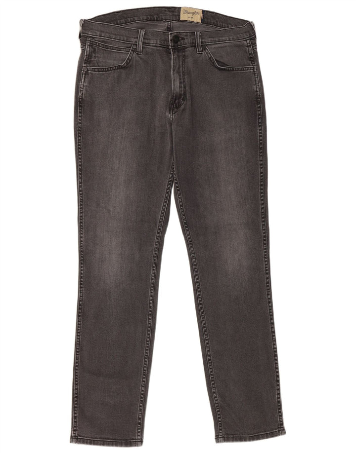 Jeans dritti Boston Wrangler da uomo W34 L32 cotone grigio