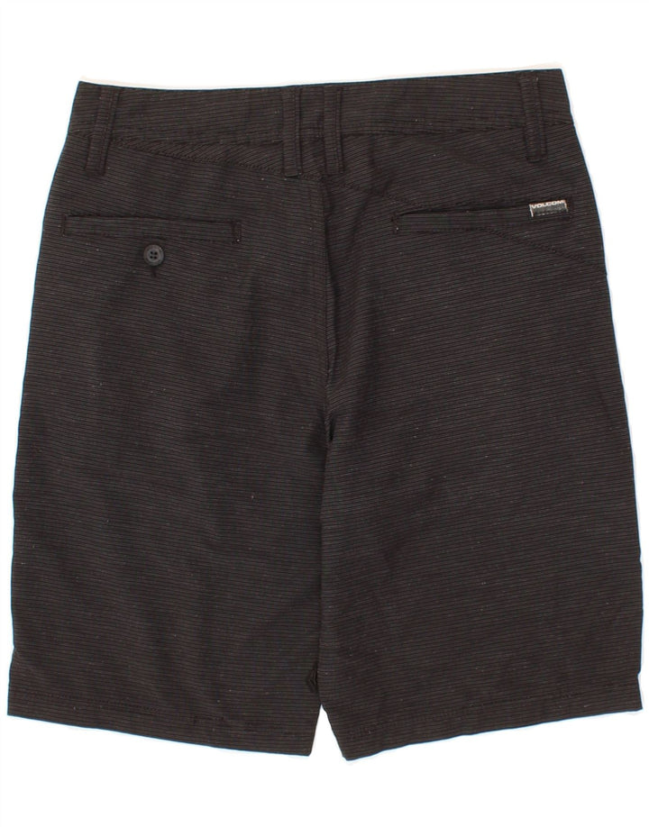 VOLCOM Womens Chino Shorts W27 Small Black Striped Vintage Volcom and Second-Hand Volcom from Messina Hembry 