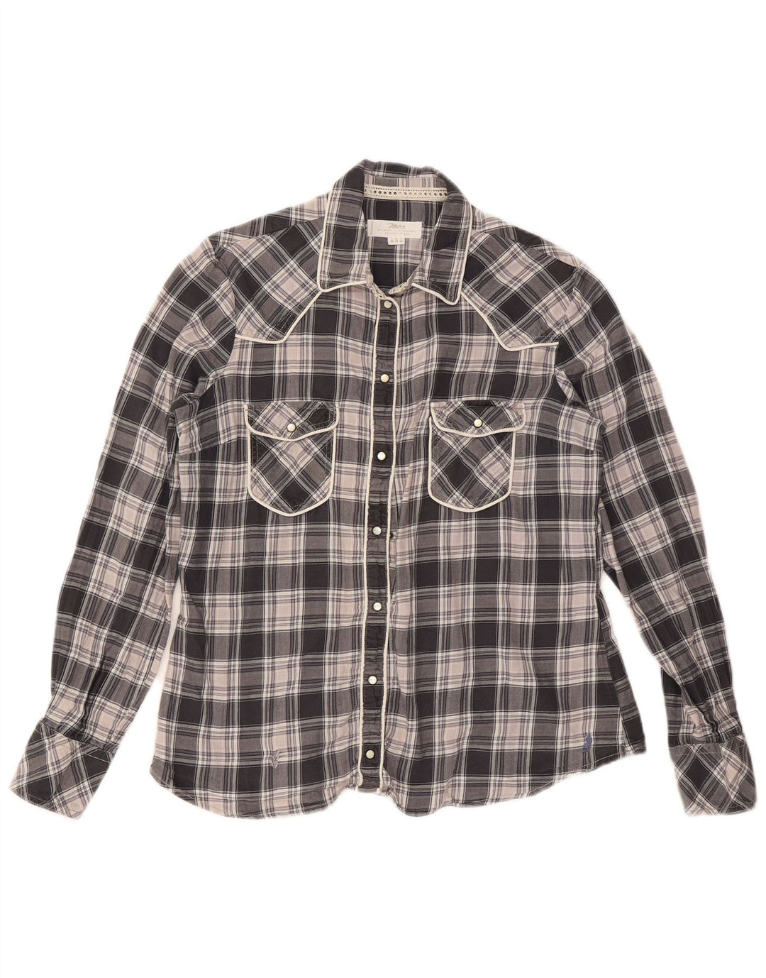 Camicia da donna Marlboro Classics IT 46 Large Black Check