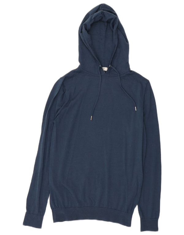 Maglione con cappuccio da donna Reiss UK 12 Lana merino medio blu navy