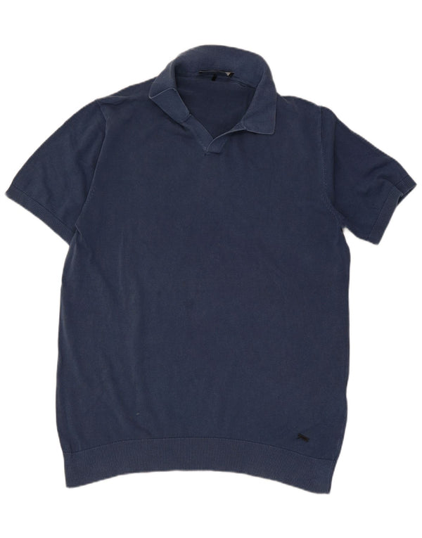 Polo da uomo LIU JO XL in cotone blu navy