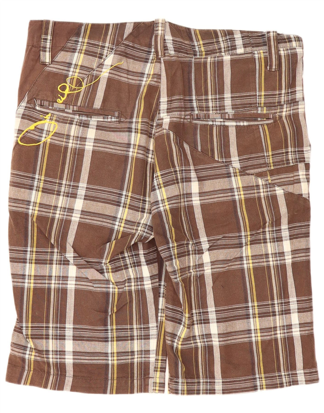 Pantaloncini chino da uomo O'Neill W32 in cotone scozzese marrone medio