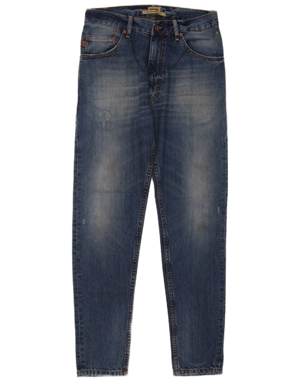 UNIFORM Jeans larghi invecchiati da uomo W30 L30 Blu