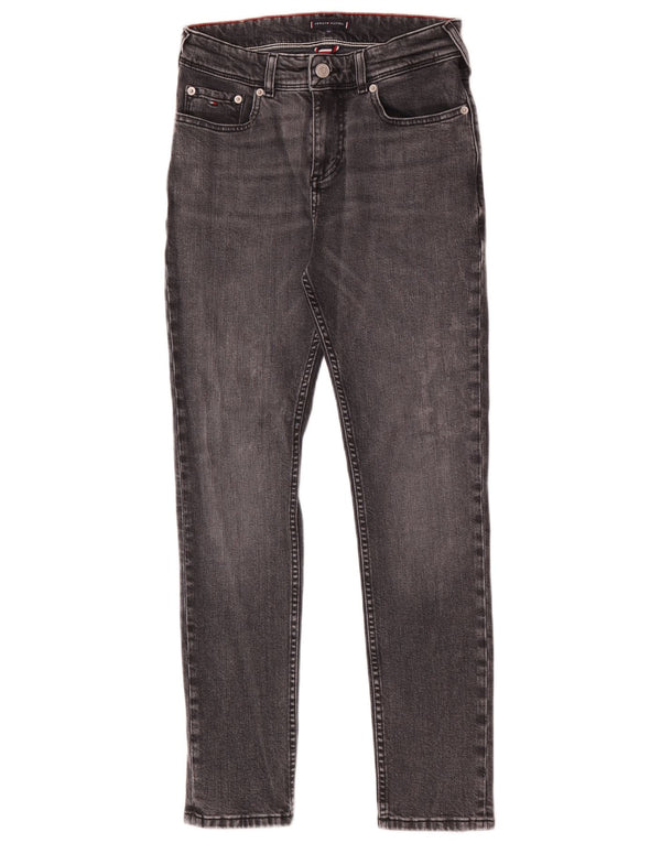 Tommy Hilfiger Ragazzi Slim Jeans 13-14 anni W28 L28 Cotone grigio
