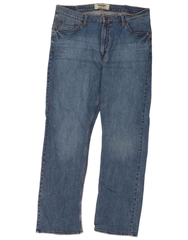 Jeans dritti da uomo Wrangler W36 L32 cotone blu