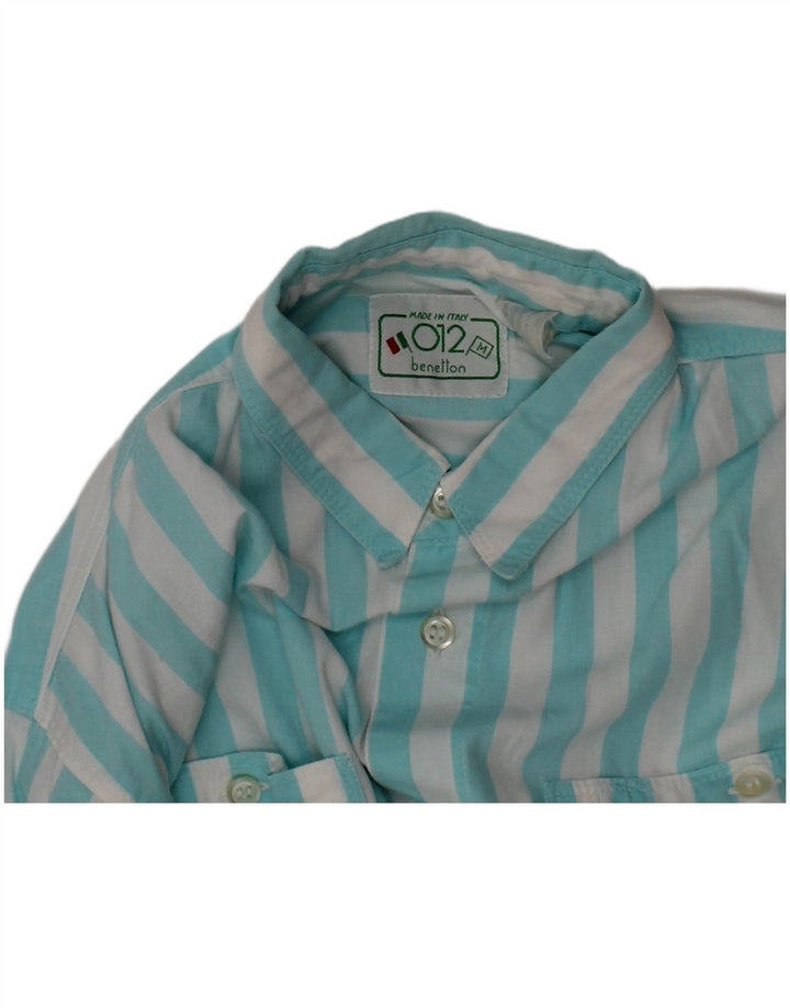 Maglia BENETTON Bambino 7-8 Anni Riga Media Blu