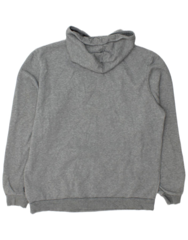Felpa con cappuccio grafica da uomo Puma Large in cotone grigio