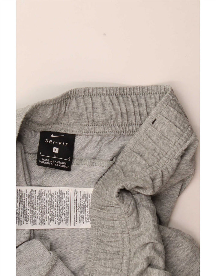 Pantaloncini casual da uomo Nike grandi in cotone grigio