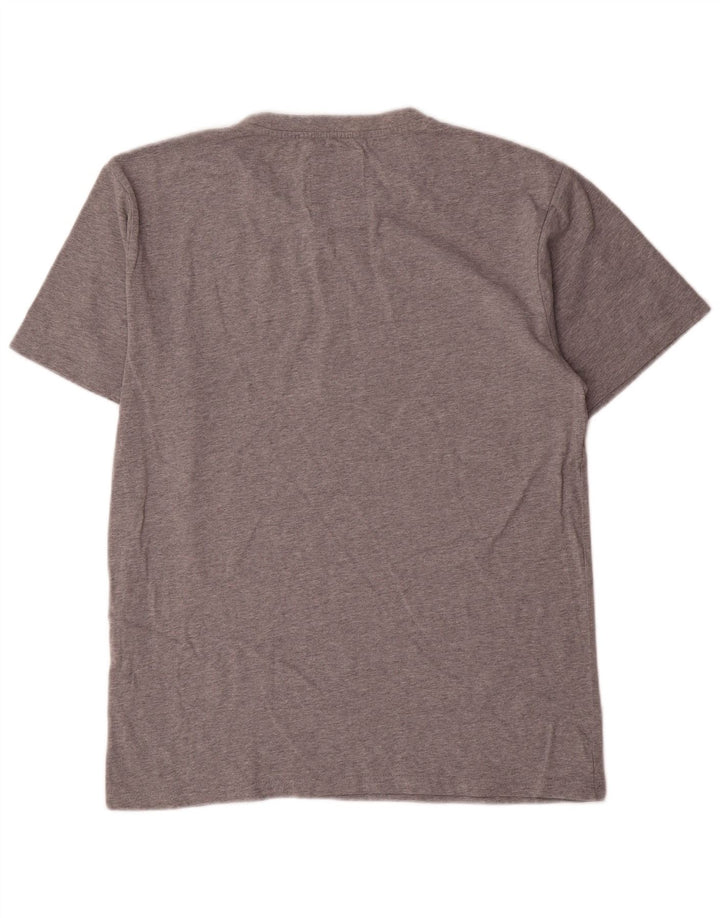 T-shirt grafica da uomo Champion Top grande in cotone grigio