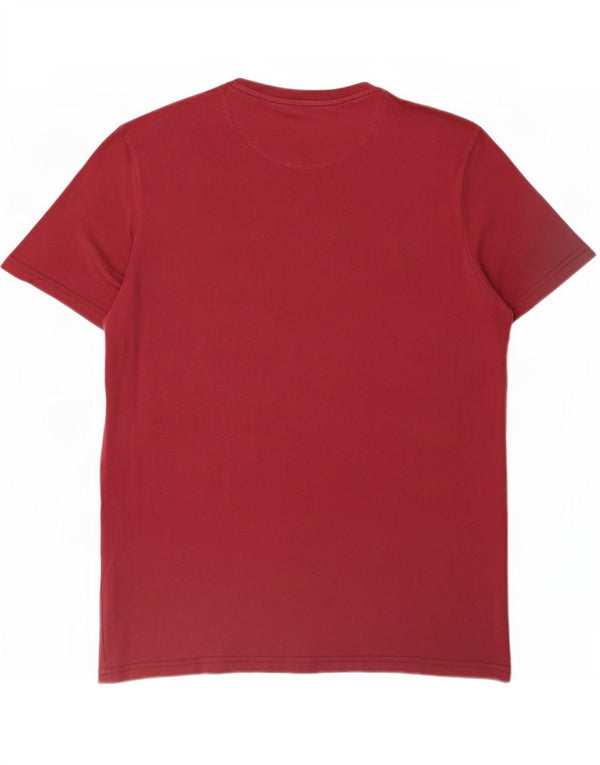 T-shirt da uomo Lyle & Scott Top grande in cotone bordeaux