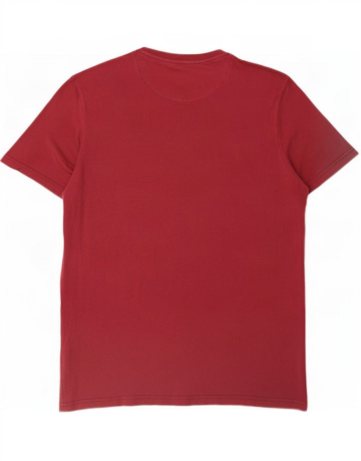 T-shirt da uomo Lyle & Scott Top grande in cotone bordeaux