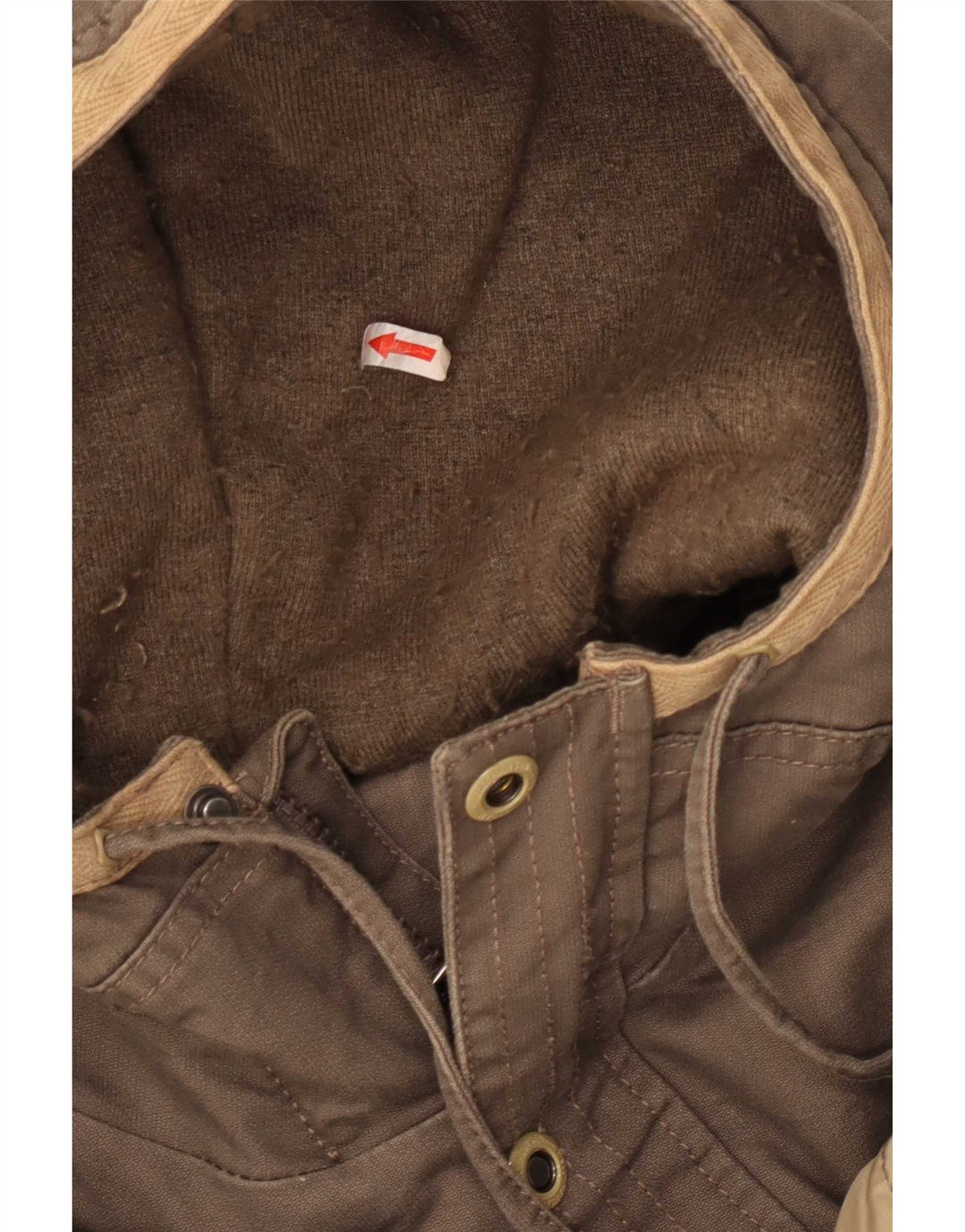 Giacca parka con cappuccio da uomo Helly Hansen UK 42 XL cotone marrone