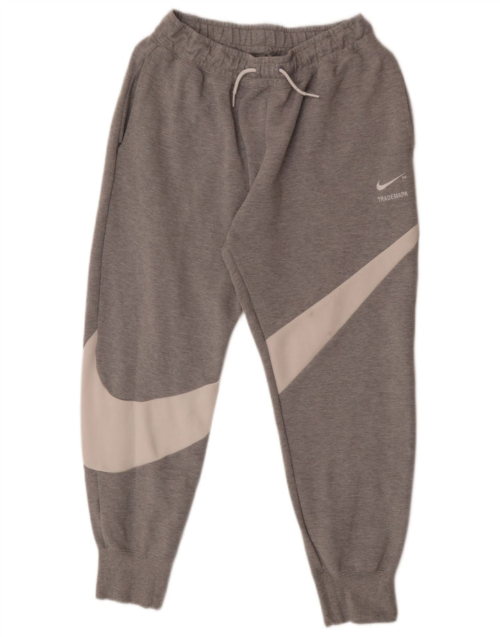 Pantaloni da tuta da uomo Nike Joggers in cotone color block grigio medio