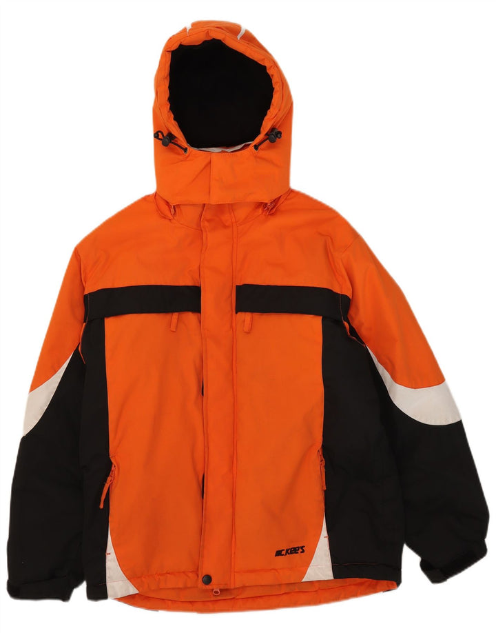 Giacca a vento con cappuccio da ragazzo MC Kee's 11-12 anni color block arancione