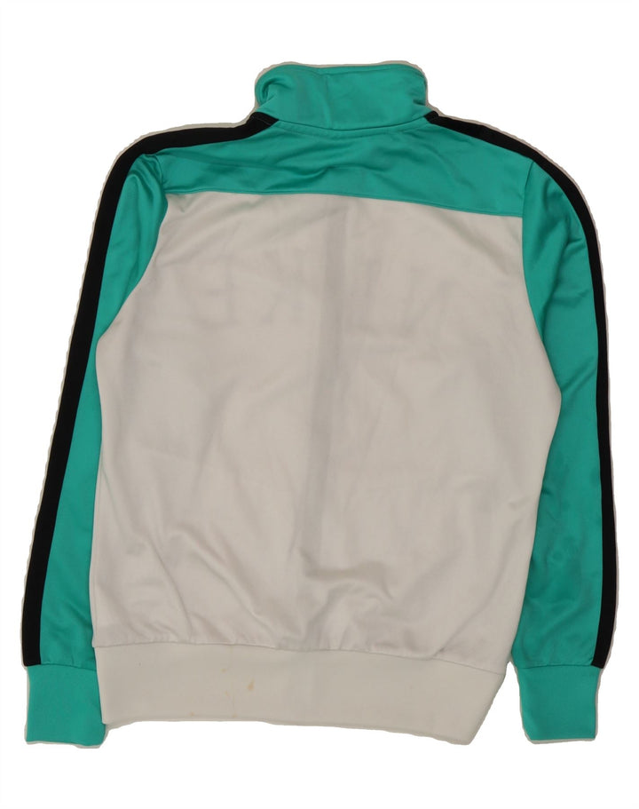 NIKE Womens Graphic Tracksuit Top Jacket UK 16 Large White Colourblock Vintage Nike and Second-Hand Nike from Messina Hembry 