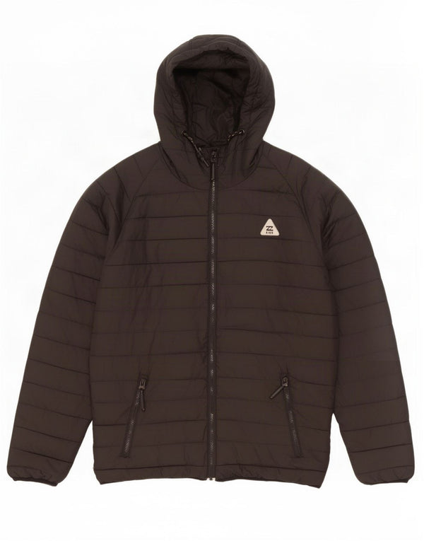 Giacca imbottita con cappuccio da uomo Billabong UK 40 grande poliestere nero