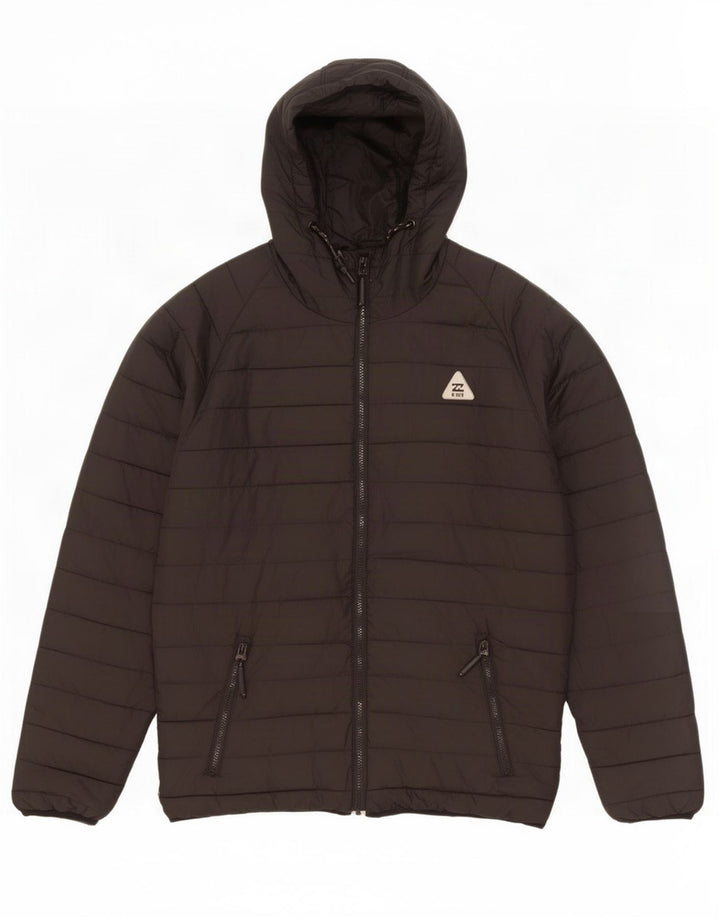 Giacca imbottita con cappuccio da uomo Billabong UK 40 grande poliestere nero