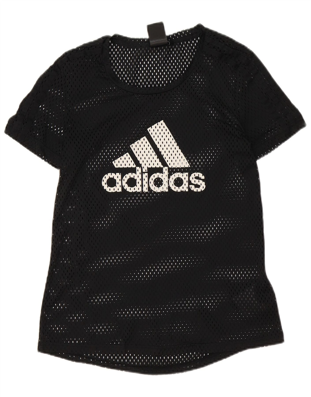 ADIDAS Womens Graphic T-Shirt Top UK 8 Small Black