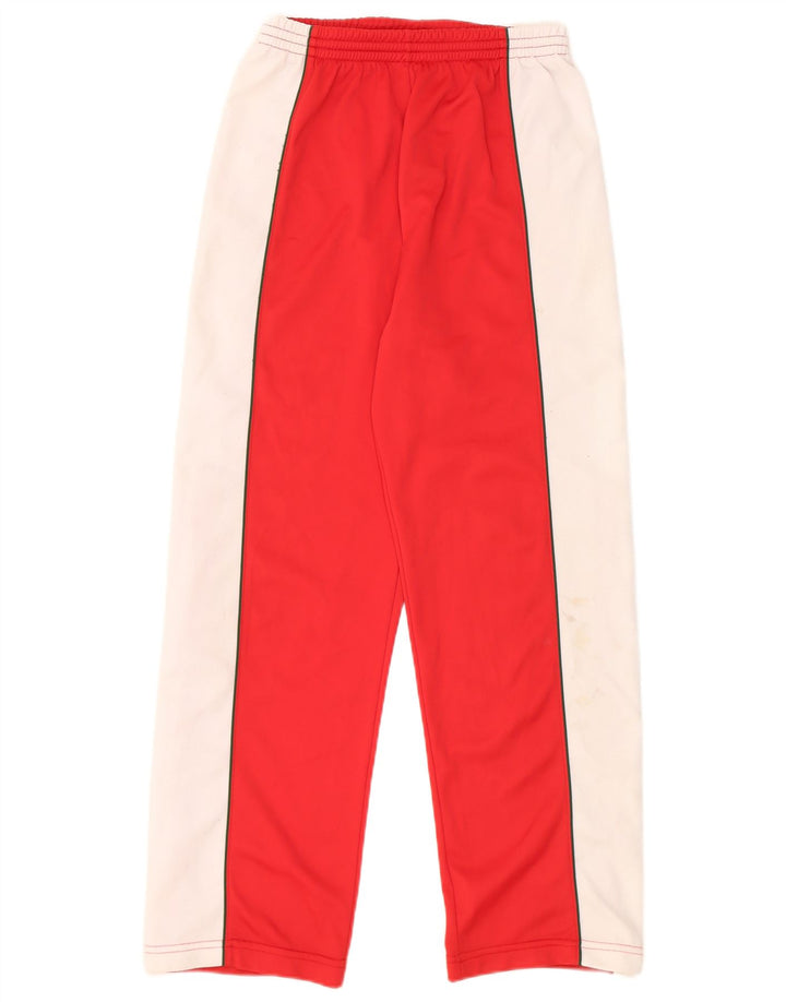 Pantaloni da tuta vintage da donna IT 40 Small Rosso Colourblock Poliestere
