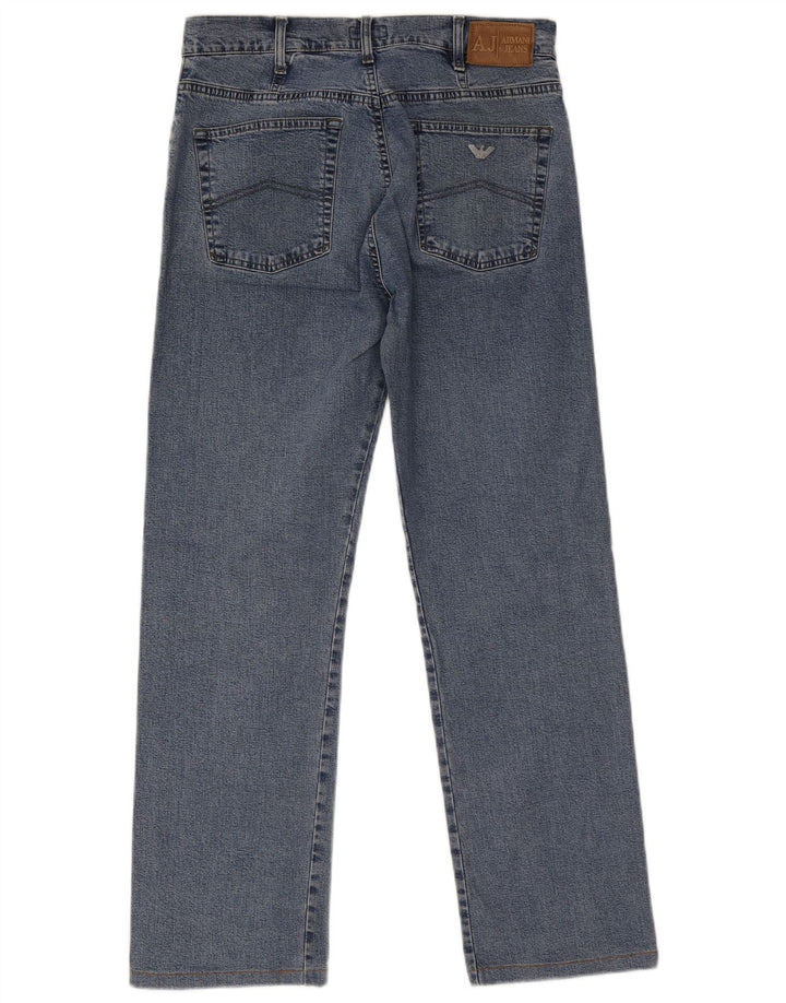 Jeans dritti da uomo Armani W34 L29 cotone blu