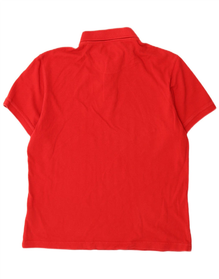 Polo da uomo Barbour grande in cotone rosso