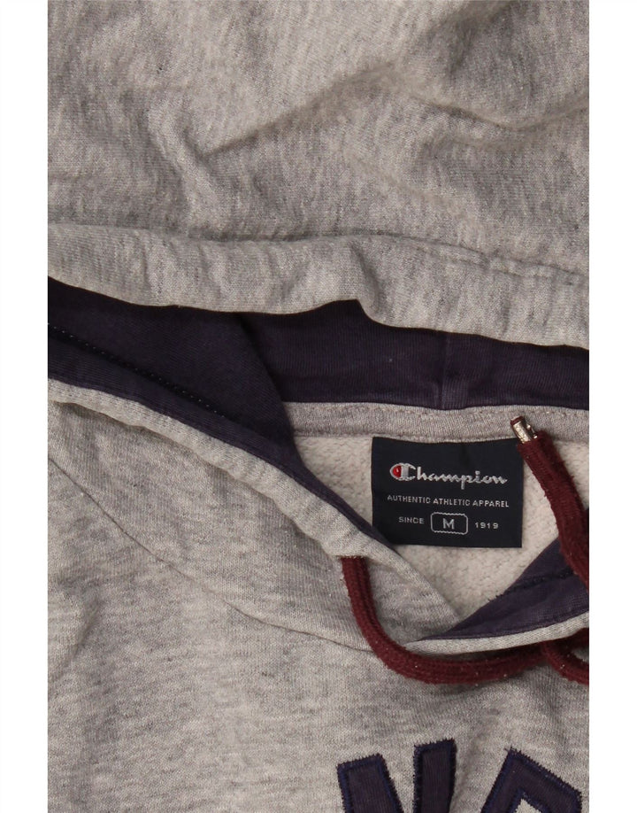 Maglione con cappuccio grafico da uomo CHAMPION grigio medio