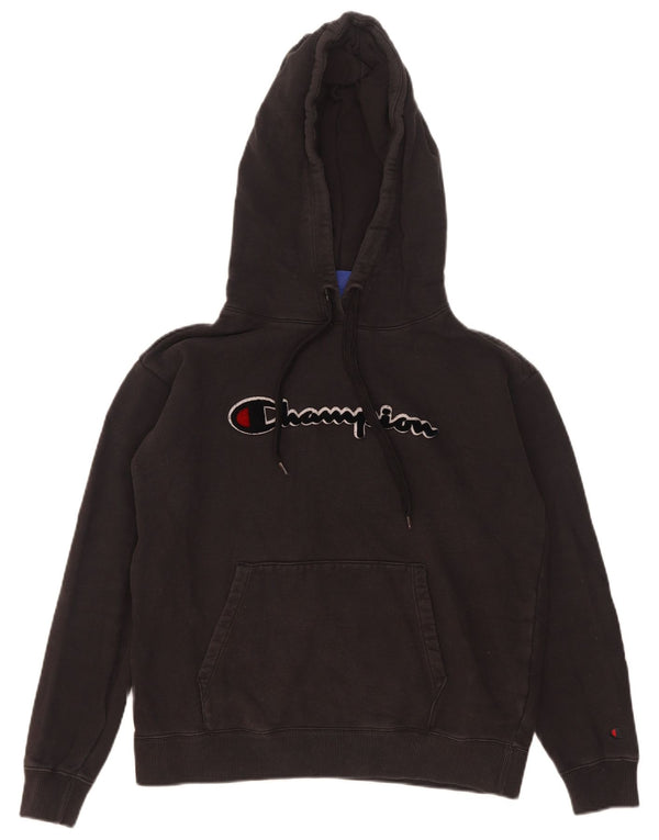 Maglione con cappuccio oversize grafico da donna Champion UK 6 XS cotone nero