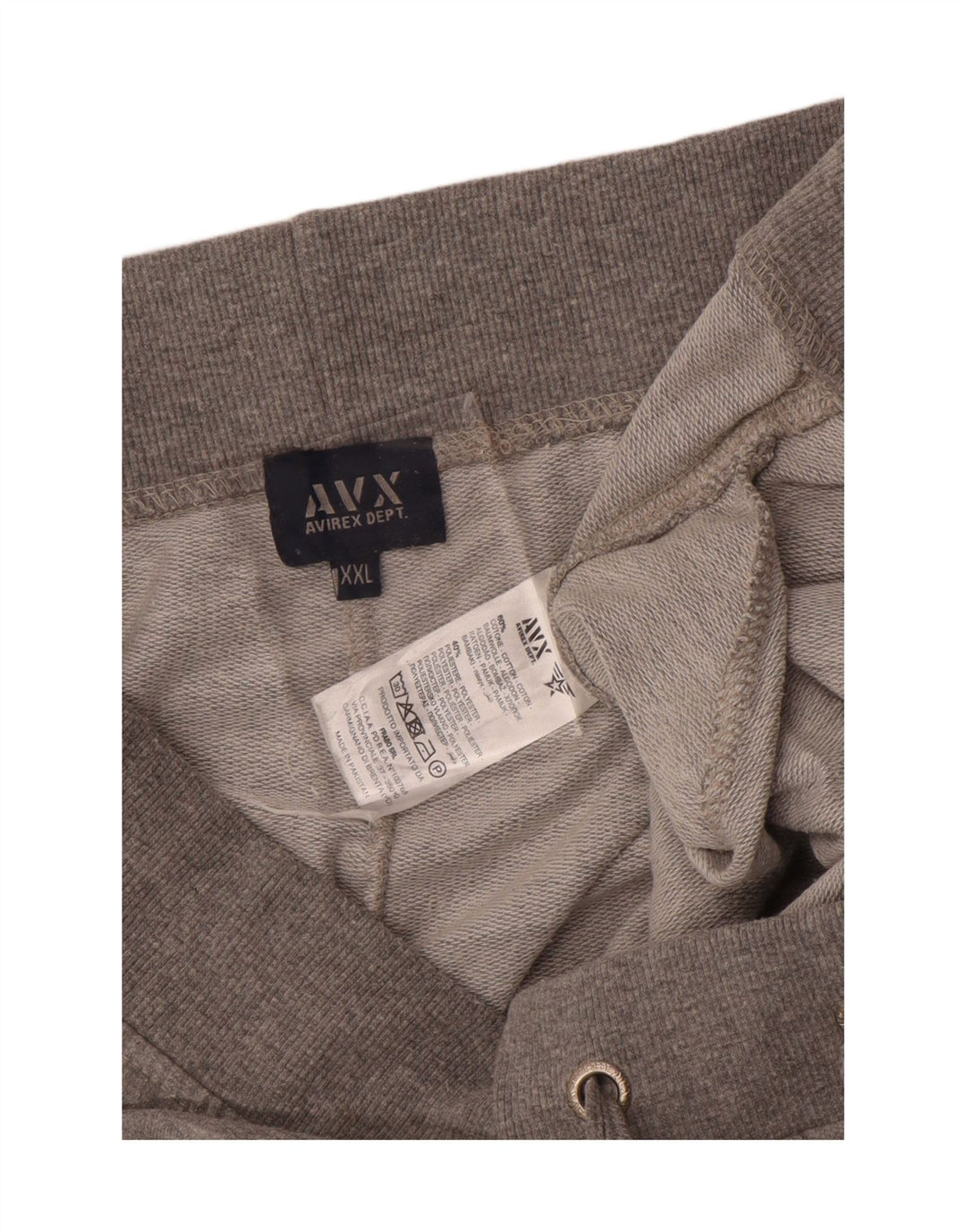 AVIREX Womens Tracksuit Trousers Joggers 2XL  Grey Cotton