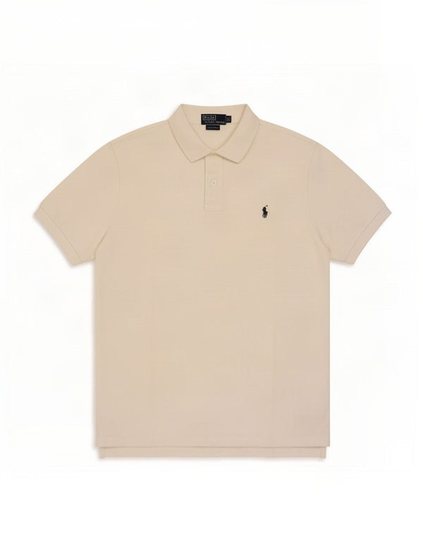 Camicia Polo Ralph Lauren da uomo su misura 2XL in cotone bianco