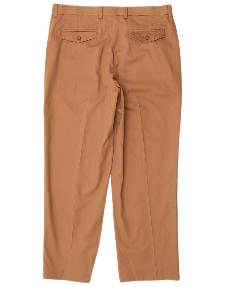 L.L.BEAN Pantaloni chino dritti da uomo vestibilità comoda W36 L31 Cotone beige