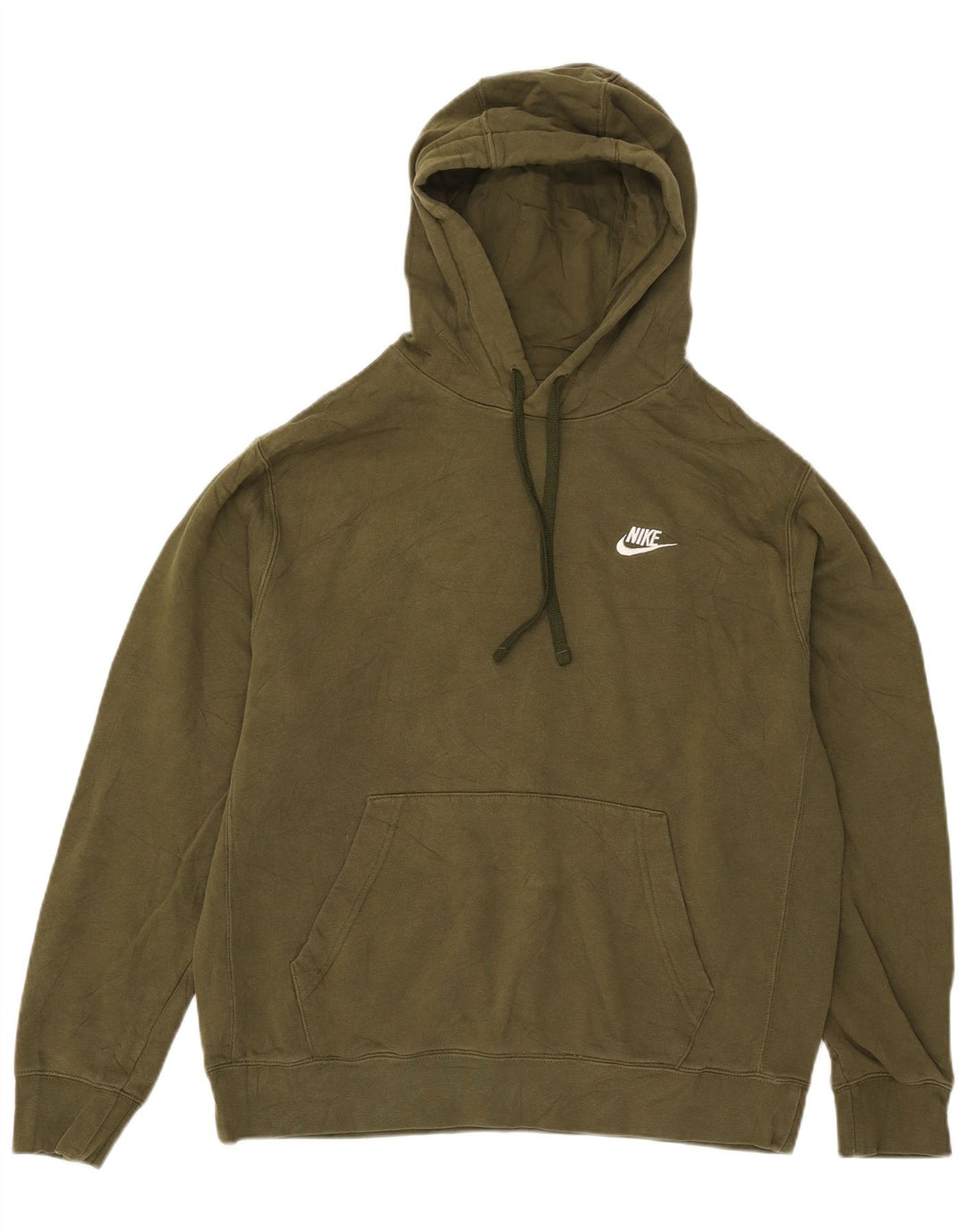 Felpa con cappuccio da uomo Nike Large in cotone kaki