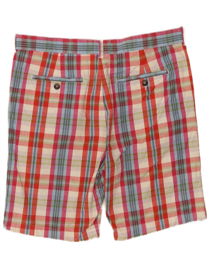Pantaloncini chino da uomo JACK WILLS W34 cotone a quadri multicolori grandi