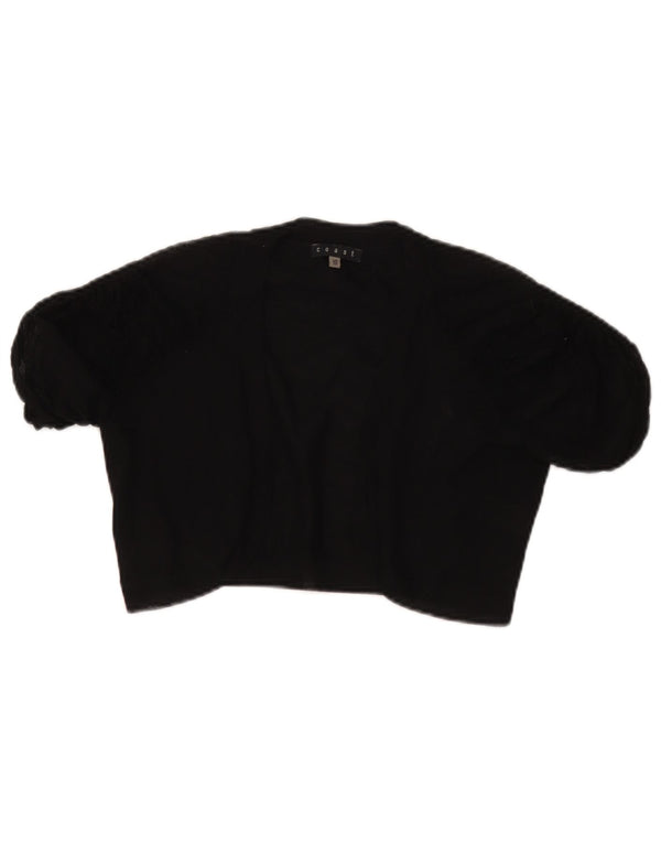 Top Bolero trasparente da donna Coast UK 10 piccolo in viscosa nera