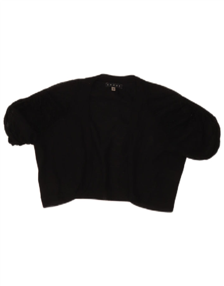 Top Bolero trasparente da donna Coast UK 10 piccolo in viscosa nera