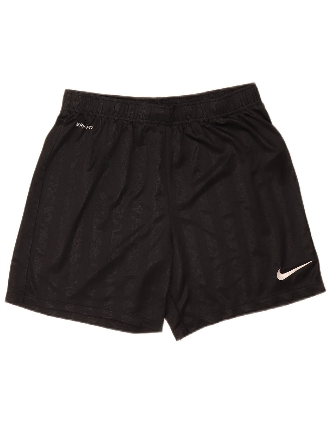Pantaloncini sportivi Nike Dri Fit da uomo in poliestere a righe nere medie