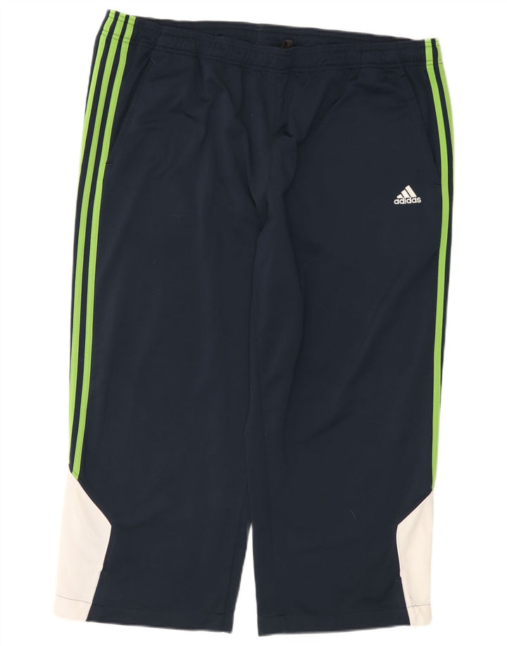 Pantaloni da tuta Adidas Capri da uomo 2XL Poliestere color block blu navy