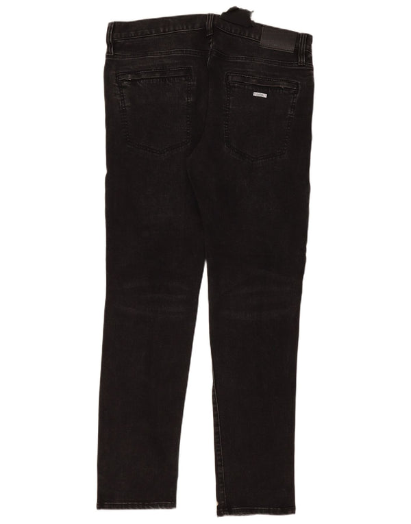 Jeans skinny da motociclista da uomo Armani Exchange W36 L31 cotone nero